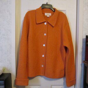 Tally-Ho 100% Wool Orange Jacket Size Medium